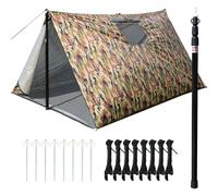 Protection tout-terrain LYN - Grande tente de protection réutilisable - Étanche et thermique - Avec fenêtre - Mât télescopique - Pour camping, premiers secours, randonnée et chasse