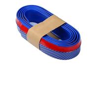 Protection Universelle De Pare-Chocs Avant en Caoutchouc Et Fibre Carbone 2,5 M, avec Spoiler Jupe Latérale pour Voiture Voiture Jupes Latérales(C Blue)