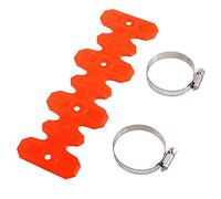 Protection Universelle de Tuyau de Tête de Moto Écran Thermique d'échappement Flexible pour Vélos 4 Temps (Orange)