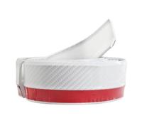 Protection Universelle en Caoutchouc pour Pare-Chocs Avant De Voiture Bande pour Bas Caisse Spoiler Latéral Séparateur Voiture Jupes Latérales(B-Carbon Look 2.5m)