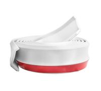 Protection Universelle en Caoutchouc pour Pare-Chocs Avant De Voiture Bande pour Bas Caisse Spoiler Latéral Séparateur Voiture Jupes Latérales(2.5m White)