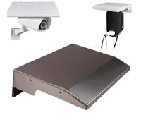 Protection universelle pour caméra de sécurité - Protection contre le soleil et la pluie - Avec 3 vis d'extension - Toit de protection - Support mural pour lampes LED / dôme / toutes les caméras