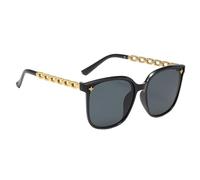 Protection UV Mode Eyewear Parfait pour la conduite et les festivals, lunettes de soleil pour femmes, lunettes de soleil pour femmes - Lunettes de soleil rétro classiques pour femmes, Cadre noir doré