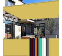 Protection UV Pergola en Toile 5 x 10 m UV Protection avec Oeillets Tissu Polyester Multi Couleur et Taille Filet Protection Solaire pour Terrasse Extérieur La Lawn, Couleur Crème