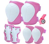 Protection Velo Enfant 3 ans Genouillères pour Enfants Ensemble de Protection pour Patins à Roulettes pour Enfants Coudières et Protège-Poignets-pour de 3 À 12 ans au Patinage en Plein air et au