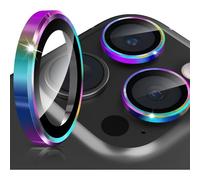 Protection Verre Trempé pour Caméra iPhone 16 Pro/Pro Max ¿ AR+AF, Dureté 9H, Anti-Rayures (Coloré)