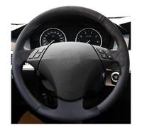 Protection Volant Voiture pour BMW E60 530d E61 2003-2009 Accessoires Intérieur Automatique Housse Volant Voiture DIY Cuir Artificiel Tressé Couvre(Red Thread)