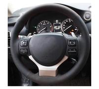 Protection Volant Voiture pour Lexus NX300 NX300H IS350 2015-2021 Housse Volant Cuir Artificiel Couvre(Black Thread)