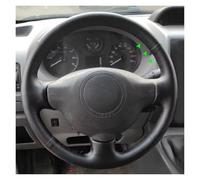 Protection Volant Voiture pour Peugeot 207 pour Expert pour Partner Housse Volant Voiture Cuir Perforé Souple Couvre Volant(Brown Thread)