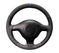 Protection Volant Voiture pour Seat pour Leon MK1 pour VW pour Golf 4 IV pour Passat B5 pour Variant pour Polo pour Skoda pour Fabia 1 Intérieur Voiture Daim Couvre Volant(Yellow Thread)