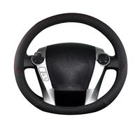 Protection Volant Voiture pour Toyota pour Prius 30 20 pour Prius V pour Prius C pour Prius pour Prime Housse De Volant De Voiture en Cuir PU Antidérapant(Black)
