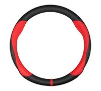 Protection Volants Housse Volant Voiture pour VW pour Sharan pour Passat pour Caddy pour Touran pour Tiguan 2015-2021 pour Atlas pour T-Roc 2017-2021 Couverture Volant Voiture(O Red)