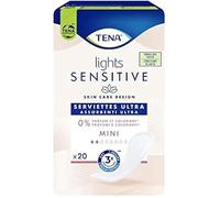 Protections Absorbantes - Tena - Lights Sensitive Mini - 20 Unités - Hypoallergénique - Léger