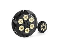 Protections Anti-Chute Couvercle de Protection latéral d'embrayage Moteur en Aluminium pour Moto pour Harley pour Sportster 883 XL883 1200 XL1200X 48 Quarante-Huit 2004-2017(Black Yellow)