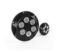 Protections Anti-Chute Couvercle de Protection latéral d'embrayage Moteur en Aluminium pour Moto pour Harley pour Sportster 883 XL883 1200 XL1200X 48 Quarante-Huit 2004-2017(Black Silver)