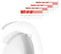 Protections Anti-Pipi pour siège de Toilette, 4 Ensembles De Protection Contre Les éclaboussures De Toilettes, Formation Au Pot, pour Toilettes Rondes et ovales