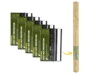 Protections anti-pourriture pour poteaux de clôture Postsaver Pro-Wrap standard Fits 75 x 75mm to 100 x 100mm poteaux de clôture carrés (5 Pack)