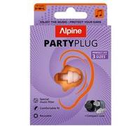 Alpine Bouchons d'oreilles PartyPlug – 19 dB – Réutilisables – Transparent (1 paire)