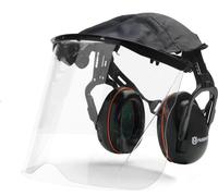 Protections auditives Husqvarna avec plexiglas