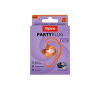 Alpine PartyPlug Bouchons d'Oreilles Concerts 19dB - Nouveau et Amélioré - Protection Auditive pour Festivals, Bouchons Réutilisables pour Musique & Raves, Son Haute Qualité - 3 Tailles (Transparent)