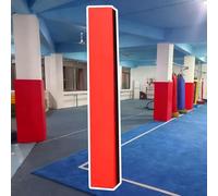 Protections auto-adhésives en mousse rouge pour poteaux de sous-sol de 1,2 à 2,4 m, rembourrage de 30 x 30 cm pour la sécurité des gymnases, des aires de jeux et des restaurants - Protection