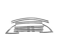 Protections Bord Voiture Moulures De Vitres Extérieures Pour Tesla Pour Model Y 3 2017-2024 Bandes Chromées Noires Garnitures Latérales 10 Pièces OQRDVVTT(Y 19-23 Silver)