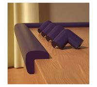 Protections d'angle de bord avec 4 coins de protection Bandes de sécurité anti-collision en mousse auto-adhésive Coussin d'escalier for enfants for meubles Armoires Marches(Brown,5 m/16.4ft)