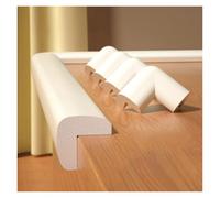 Protections d'angle de bord avec 4 coins de protection Bandes de sécurité anti-collision en mousse auto-adhésive Coussin d'escalier for enfants for meubles Armoires Marches(Beige,2 m/6.56ft)