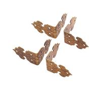 Protections d'angle de Table, Protections Vintage, 4 pièces 25 x 25 mm, Pieds de boîte en Bois en Laiton Antique, Supports de Protection, matériel de décoration en métal for Coffre d'armoire