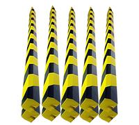 Protections d'angle en Mousse De 39", Protections d'angle Autocollantes avec Bandes Noires Et Jaunes, Protections De Sécurité pour Murs, Escaliers, Garages Et Entrepôts(Square U-Shaped,10PCS)
