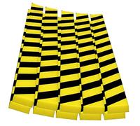 Protections d'angle en Mousse De 39", Protections d'angle Autocollantes avec Bandes Noires Et Jaunes, Protections De Sécurité pour Murs, Escaliers, Garages Et Entrepôts(Flat-Shaped,10PCS)