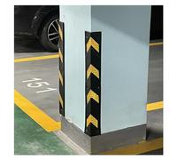 Protections d'angle murales, Protections d'angle réfléchissantes pour parkings - Protections d'angle en Caoutchouc en Forme de L avec Bandes Jaunes, 1 cm d'épaisseur, Lot de 15 pour Une sécu