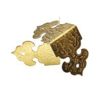 Protections d'angle pour plinthes en métal Coffre à Bijoux décoratif Antique, Lot de 8 ou 12 pièces, Coffret Cadeau en Bois for Table, Bureau, Protection d'angle, Meubles(8pcs Color 2)