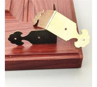Protections d'angle pour plinthes en métal Coffre à Bijoux décoratif Antique, Lot de 8 ou 12 pièces, Coffret Cadeau en Bois for Table, Bureau, Protection d'angle, Meubles(12pcs Color 1)