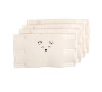 Protections De Barreaux De Lit Bébé En Gaze De Coton Ecru