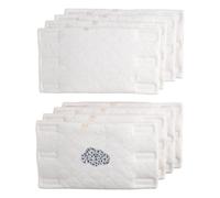Protections De Barreaux De Lit En Coton Matelassé - Petit Nuage Blanc/bleu TU