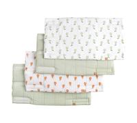 Protections De Barreaux De Lit En Coton Matelassé - Petit Nuage Vert Tilleul TU