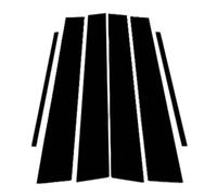 Protections de bord de porte, for Nissan Micra K13 March 2011-2015, Stickers Posts Trim Cover Anti-Scratch Decorative Decals Post Moldings,A/Glossy Blacck(A/Glossy Blacck)