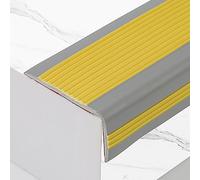 Protections De Bord Et D'angle, Nez De Marche À Visser,PVC Autoadhésif Antidérapan,Antidérapant Bande De Bordure, Pour Les Bords D'escalier Extérieurs Ou Intérieurs ( Color : Giallo , Size : 5*2.5cm*1