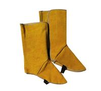 Protections de bottes ignifuges - Housses de soudure en cuir de vache, bouclier de sécurité résistant à la chaleur, protection industrielle durable des pieds, équipement de protection de chantier, con