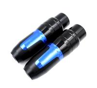 Protections De Cadre CNC Moto Curseurs Échappement Protection Contre Les Collisions pour XMAX300 XMAX250 Xmax 125 250 300 400 2018 2019 2020-2023 Protection Contre Les collisions(2 Blue)