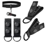 Protections de ceinture en nylon, 4 pièces porte-clés de ceinture - Support de fixation d'équipement de sport en plein air - Pour hommes policier travail sécurité pénitentiaire plomberie mécanicien