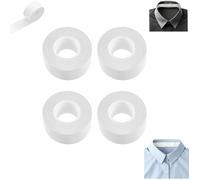 Protections De Col Anti-Transpiration Autocollantes 4 Rouleaux 2,5 cm x 3 m, Découpables, Invisibles, Pour Chemises Et Casquettes