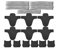 Protections de Fourche VTT 6 pièces, Garde - boue courts noirs en plastique robuste - Protègent du boue et saleté, installation facile sans outil pour vélo montagne (Pas de norme)