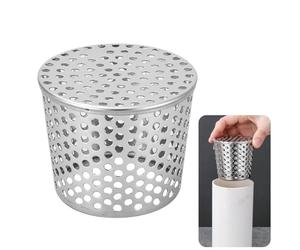 Protections De GouttièRes en MéTal, Protection Gouttiere Anti Feuille, Protection Gouttiere Acier Inoxydabl 304, Anti-Blocage Et Anti-Rat Filtres, pour Piscine, Toit, Jardin Filtre De Vidange (110mm)