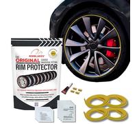Protections de Jantes Rimblades Original en Alliage Jaune - 9 Coloris | Convient aux roues mesurant jusqu'à 22 pouces x 4 | Pour roues aux bords incurvés ou arrondis| Installation facile à réaliser