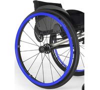 Protections De Poignées en Silicone Durable pour Jantes De Fauteuil Roulant | Antidérapantes, Confortables Et Faciles à Installer | Améliorent La Mobilité Et La Blue Color to FIT on 24 Rims