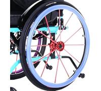 Protections De Poignées en Silicone Durable pour Jantes De Fauteuil Roulant | Antidérapantes, Confortables Et Faciles à Installer | Améliorent La Mobilité Et La Sécurité Sky Blue to FIT on 24 Rims