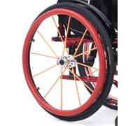 Protections De Poignées en Silicone Durable pour Jantes De Fauteuil Roulant | Antidérapantes, Confortables Et Faciles à Installer | Améliorent La Mobilité Et La Red Color to FIT on 24 Rims