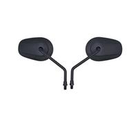 Protections de rétroviseurs Rétroviseurs Latéraux Chromés/noirs Pour Moto Vulcan Pour Vulcan Pour VN 800 900 1500 1600 1700 2000 10 Mm Boîtier Rétroviseur(Black)